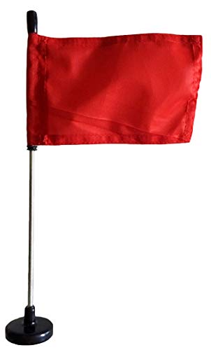 Црвениот Автомобил Знаме со Црни Магнетни Знамето Пол