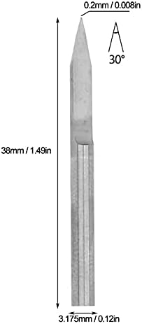 Рутер V Битови, CNC Рутер V Битови Гравирање Битови Трајни 10Pcs за Пластика Дрво Fiberglass(0.2 мм)