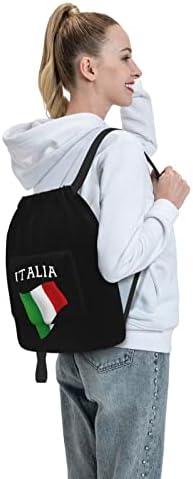Новиот Drawstring Ранец Италија Италија Италијанското Знаме Салата String Торба Спорт Вреќа Складирање Торба За На Плажа