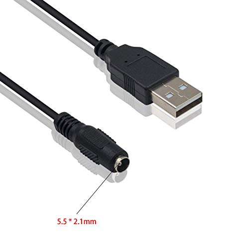 Duttek USB на ЕДНОНАСОЧЕН Кабел, 5.5x2.1 мм 5V DC Моќност Полнење Мозок, Електроника Барел Џек Приклучоци USB 2.0 Машки