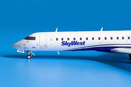 GeminiJets SkyWest Авиокомпанија CRJ700 N604SK 1/200 DIECAST Авиони Пред-изграден Модел
