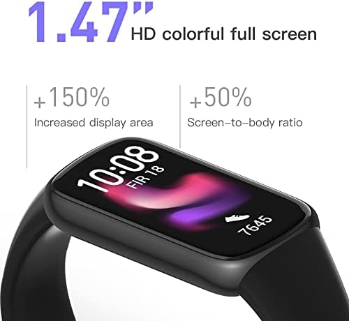 hhscute Smart Watche,1.47 цел Екран Паметни Часовници за Жени Smart Watch за iPhone Компатибилен IP67 Вода-Доказ Спортски