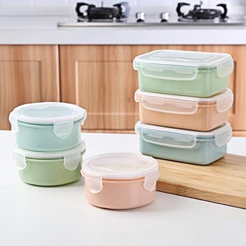 ЗА Чување на Храната Кутија Пластична Кутија за Складирање Ручек Кутија Кујна Ручек Кутија Затворена Кутија Квадратни Зелена