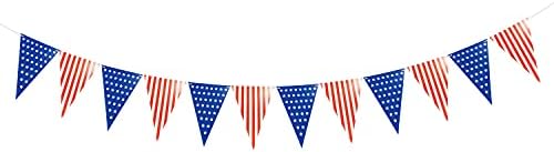 EWTY Американската Ѕвезда Денот на Независноста на Знамето, црвено и Сино Sequin Балон Одговараат Комбинација Партија Декорации
