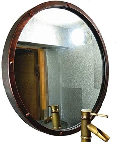 Дневни Потреби Индустриски Стил Кружни Виси Суета Огледало Голема Метална Рамка Круг шминка Козметички Огледала
