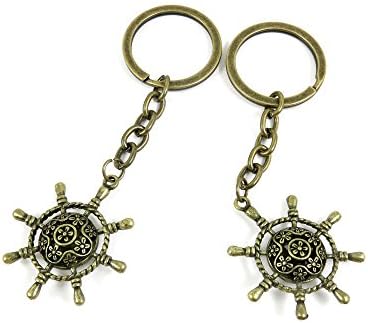 100 КОМПЈУТЕРИ Keyrings Keychains Копче Прстен Синџири Ознаки Накит Наоди Clasps Токи Материјали T3MQ8 Шупливи Кормило