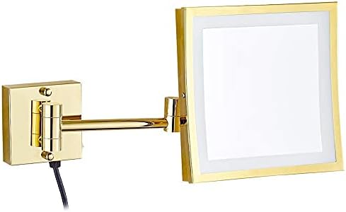Nhlzj Чисти и Светли Суета Шминка Огледала 3X 5X Зголемена 50 LED Светла Бања Бричење Козметички Огледало со Двоен Приклучок