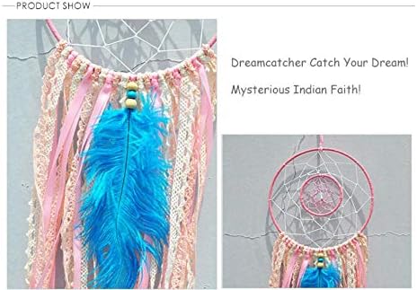 Сон Catcher，Индискиот Сон Catcher Чипка Лента Рака Поврзана Свадба Ѕид Decorationsuitable за Спалната соба на Децата е