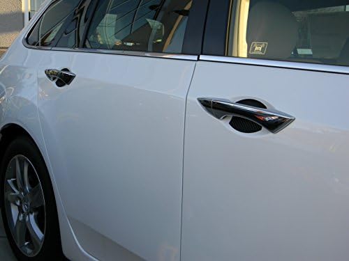 Карбонски Влакна Авто Додаток за Автомобил Врата се Справи со Нула Покрие Чувари Заштитник Одговара на Nissan Altima (4pk)