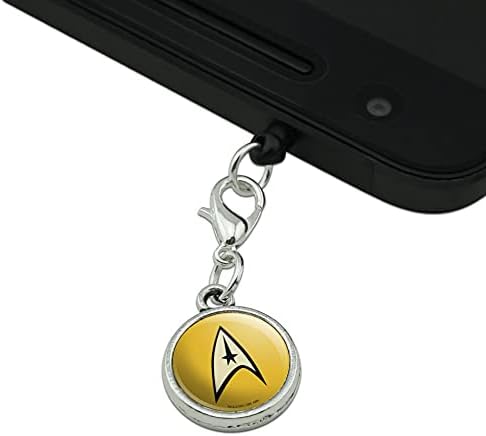 Star Trek Команда Shield Мобилен Мобилен Телефон Џек за Слушалки Шарм одговара на iPhone, iPod Галакси
