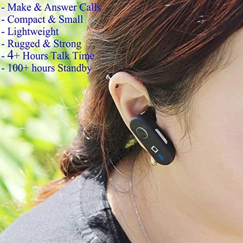 Слушалки Работи за Samsung СМ-A700YD во Уво Безжична Bluetooth Слушалка со Брз Полнач (V4.2 Црна)