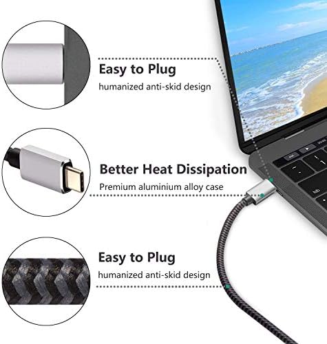 USB C до HDMI Кабел, USB Тип-C до 4K HDMI Адаптер, (Thunderbolt 3 Компатибилен) со MacBook Pro/Ер 2020/2019/2018, iPad
