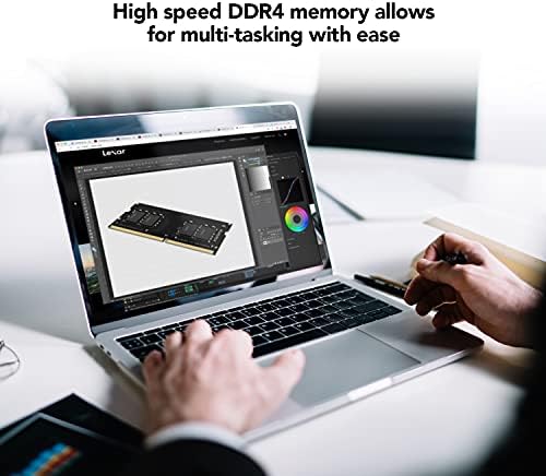 Lexar 8GB DRAM, DDR4 3200 MHz SODIMM Лаптоп Меморија за Обичните Корисници, Перформанси Надградба (LD4AS008G-B3200GSST)