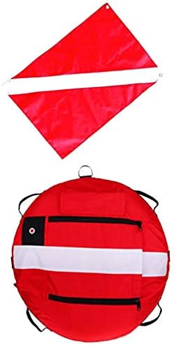 menolana Безбедност Freediving Шамандура - Пловечки Гумени Плови на Површината Маркер + Нуркач Надолу Знаме за Техничко